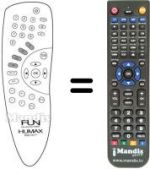 Replacement remote control Humax FTV-5600