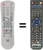 Télécommande équivalente DIGIQUEST S 111 CL