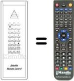 Télécommande équivalente Pace SS 3000