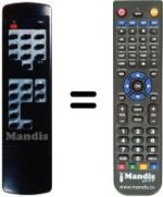 Replacement remote control Amstrad SRD 1600