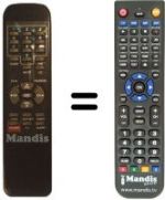 Télécommande équivalente Strong SRT 332 LT