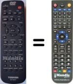 Télécommande équivalente Toshiba SD-220