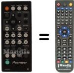Genuine Pioneer Remote Control For PDPLX5080D PDP-LX5080D