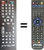 Replacement remote control INNOVA DVD-3