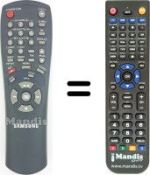 Mando a distancia equivalente Samsung SV435XV