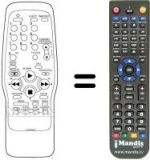 Télécommande équivalente Sinudyne SV11224