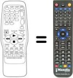 Replacement remote control United TVC2140SI