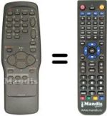 Replacement remote control United TVC4148SI