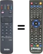 Replacement remote control Saba M4007