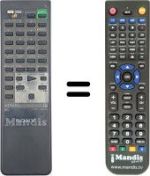 Replacement remote control Sony SLV-213