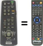 Télécommande équivalente Sony SLV-E530CP