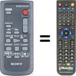 Mando a distancia equivalente Sony DCR-HC20E