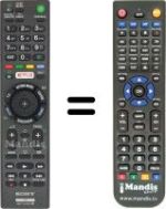 Télécommande équivalente Sony KDL40EX725