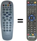 Télécommande équivalente REMCON1263