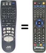 Replacement remote control JVC HR-VP790U