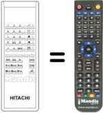 Replacement remote control Hitachi C15-P-110VT