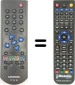 Télécommande équivalente Grundig DTR6000S