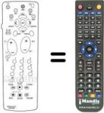 Télécommande équivalente REMCON1289