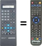 Télécommande équivalente Grundig SE6110