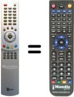 Replacement remote control Telesystem 40ORUMB