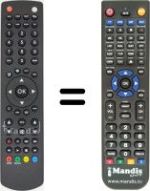 Télécommande équivalente Inno Hit IH24916TD17BF LED SLIM