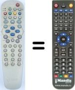 Télécommande équivalente Philips 312814713341