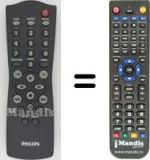 Télécommande équivalente Philips AS540