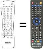 Replacement remote control Radiola REMCON049