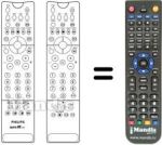 Télécommande équivalente Philips 32PW9525 / 19