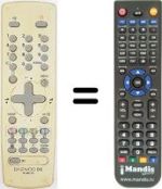 Mando a distancia equivalente Daewoo DTX21G2