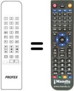 Replacement remote control Profex CTV5520VT