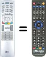 Télécommande équivalente LG 42PX3