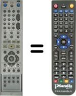 Télécommande équivalente LG DR4812V