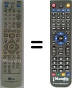 Télécommande équivalente LG V9850