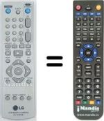 Télécommande équivalente LG LV4971