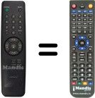 Replacement remote control LG 6710V00039C