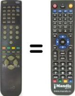 Mando a distancia equivalente JVC 79000250101