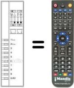 Replacement remote control REMCON1166
