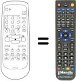 Mando a distancia equivalente Daewoo STVB220