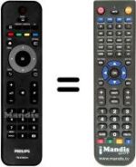 Télécommande équivalente Philips 26HFL3232D / 10