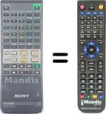 Télécommande équivalente Sony KVD-X27TU