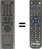 Mando a distancia equivalente Samsung SV445G