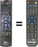 Télécommande équivalente LG BD350
