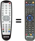 Replacement remote control REMCON711