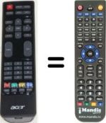 Replacement remote control Acer AT2026ML