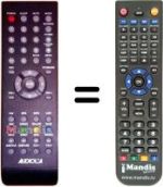 Replacement remote control AUDIOLA TVDB822LED (ver. 2)