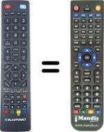 Replacement remote control Saba 40 / 133O-WB-5B2-FEGBP-EU