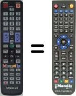Télécommande équivalente Samsung LE37C678M1S/XZG