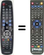 Télécommande équivalente Samsung PS50A451P1XBT