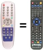 Replacement remote control Xsat CDTV410DTVA
